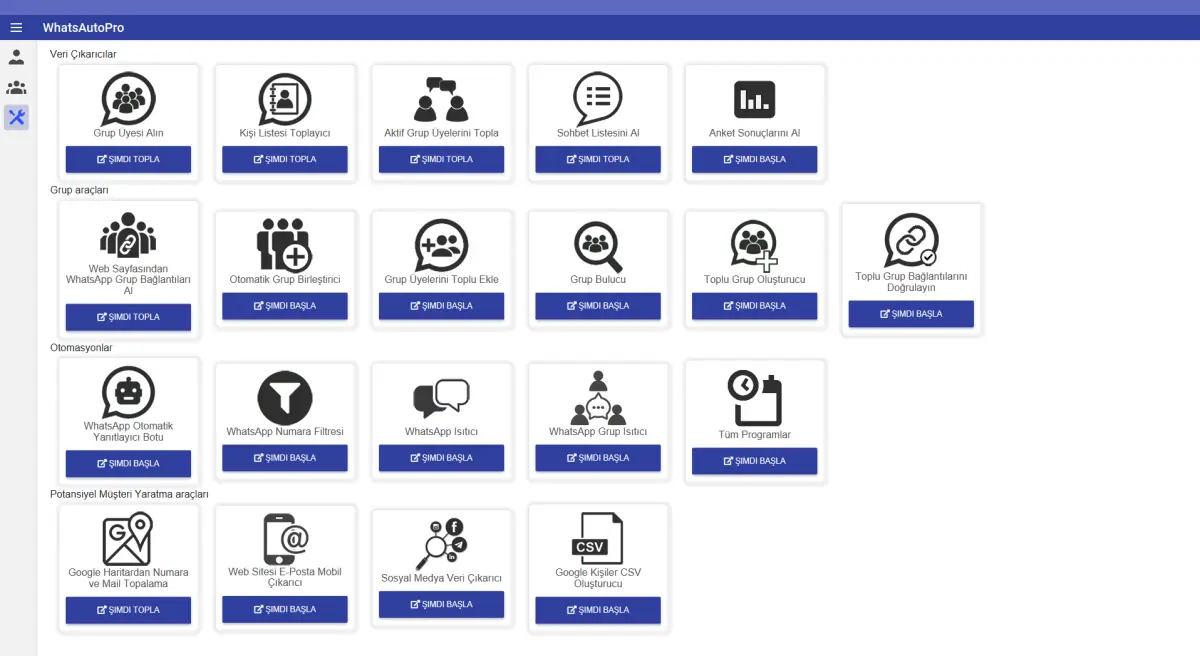 WhatsAutoPro İletişim ve Veri Toplama Yazılımı